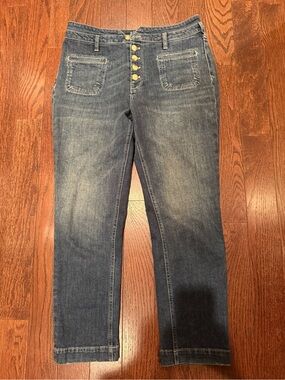 Pilcro and the letterpress high rise slim crop jeans 29